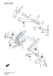 GSX-S1000 EU drawing FOOTREST