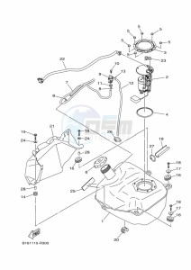 YFM700FWBD YFM70KP (B5KC) drawing FUEL TANK