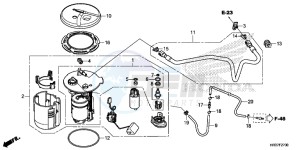 TRX420FM1G TRX420 Europe Direct - (ED) drawing FUEL PUMP