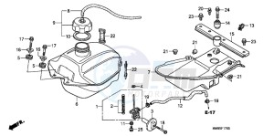 TRX250TEB drawing FUEL TANK