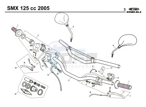 SMX 125 4T drawing CONTROLS -  STEER