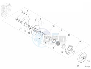 LT 150 4T 3V IE NOABS E3 (APAC) drawing Driven pulley