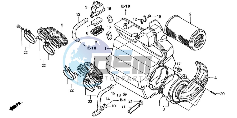 AIR CLEANER (CB600F2/F22)