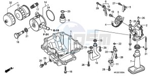 CBR600RAA Australia - (U / ABS) drawing OIL PAN/OIL PUMP