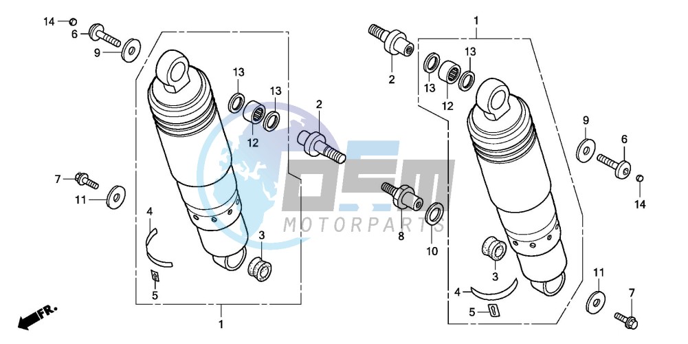 REAR CUSHION (VTX1800C15/6/7/8)