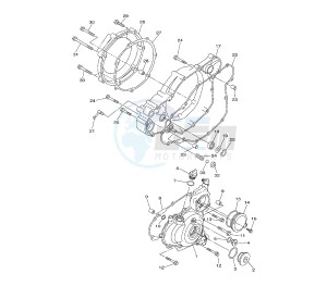 WR F 450 drawing CRANKCASE COVER