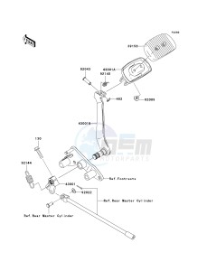 VN 2000 A [VULCAN 2000] (A6F-A7F) A7F drawing BRAKE PEDAL_TORQUE LINK