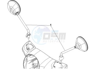 GTS 250 USA drawing Mirror