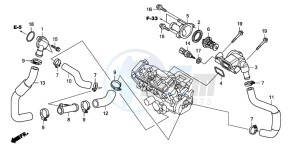 CBR1000RR drawing THERMOSTAT