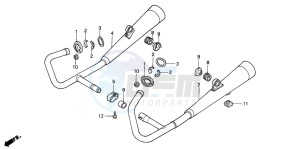 CM125C drawing EXHAUST MUFFLER