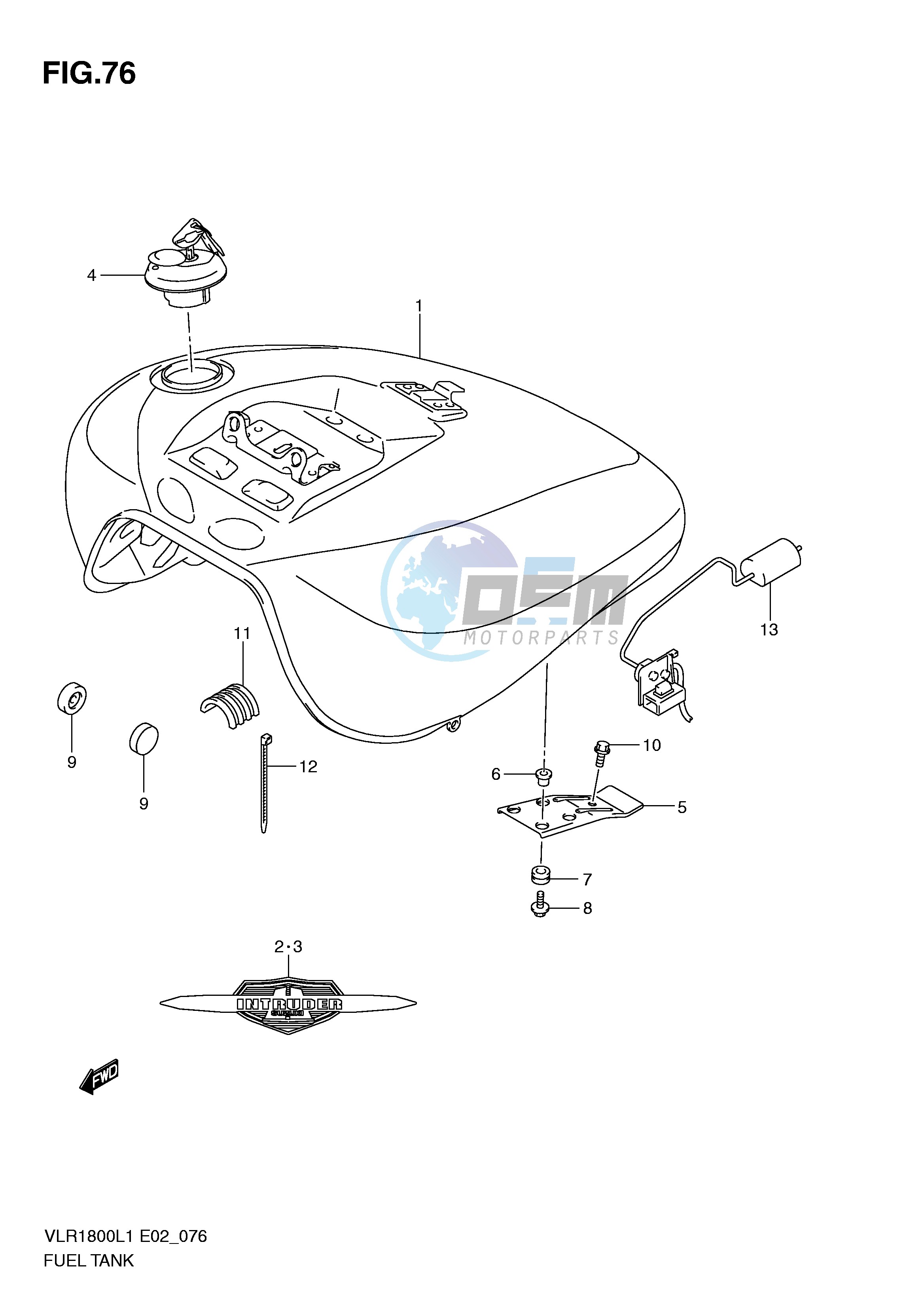 FUEL TANK (VLR1800TL1 E19)