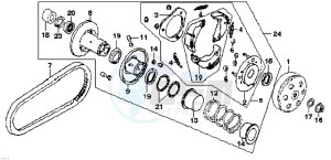 MEGALO 125 E2 drawing CLUTCH