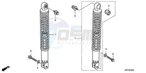 FJS400D9 ED / 2ED drawing REAR CUSHION