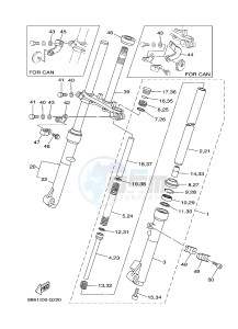 TT-R110E (5B6U 5B6V 5B6W 5B6W) drawing FRONT FORK