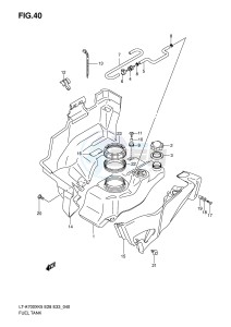 LT-A700X (E28-E33) drawing FUEL TANK