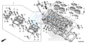 CBR1000SG CBR1000 - Fireblade SP Europe Direct - (ED) drawing CYLINDER HEAD