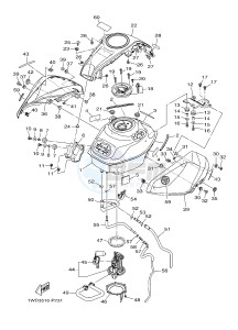 YZF-R25 249 (1WD9) drawing FUEL TANK