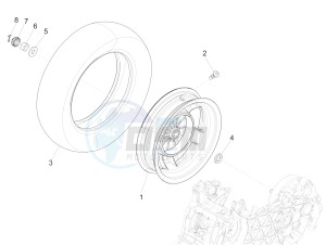 150 4T 3V ie Primavera (NAFTA) drawing Rear wheel