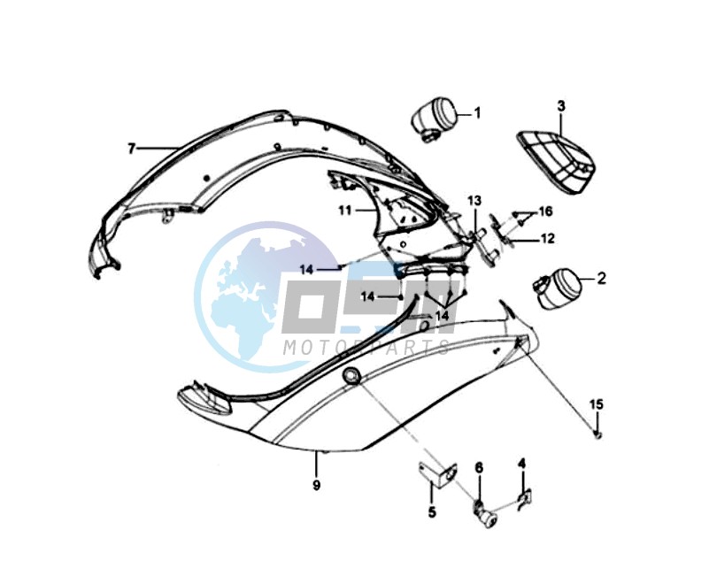 COWLING / TAIL LIGHT / INDICATORS