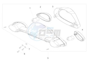 SCARABEO 50 4T 4V (EMEA) drawing Rear lights