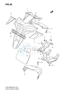 GSX-R600 (E2) drawing REAR FENDER LOWER