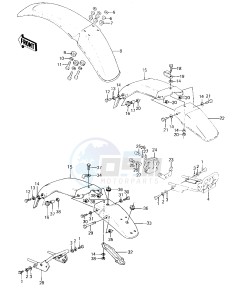 KE 125 A [KE125] (A7-A8) [KE125] drawing FENDERS -- 80-81 A7_A8- -