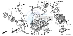 VFR1200FDF VFR1200F Dual Clutch E drawing OIL PUMP ( VFR1200FD)