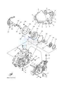 YFM450FWBD YFM45KPXJ KODIAK 450 EPS (BB51) drawing CRANKCASE