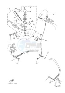 YFM700R YFM7RSEB RAPTOR 700 SPECIAL EDITION (1ASH 1ASJ 1ASG) drawing FRONT MASTER CYLINDER