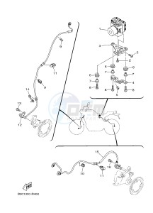 MTM850 MTM-850 XSR900 (B90W) drawing ELECTRICAL 3