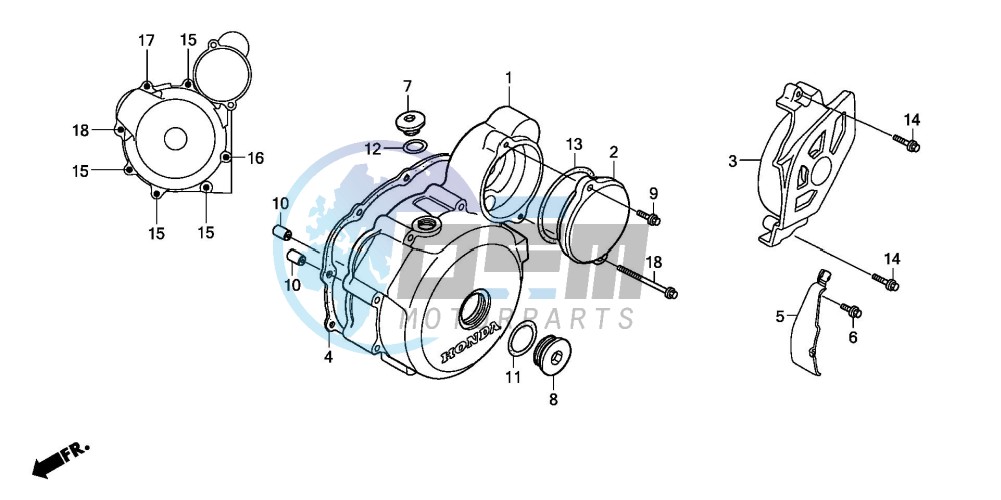 LEFT CRANKCASE COVER