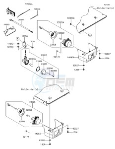 MULE PRO-DX KAF1000EJF EU drawing Taillight(s)