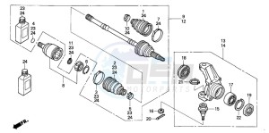 TRX650FA drawing FRONT KNUCKLE