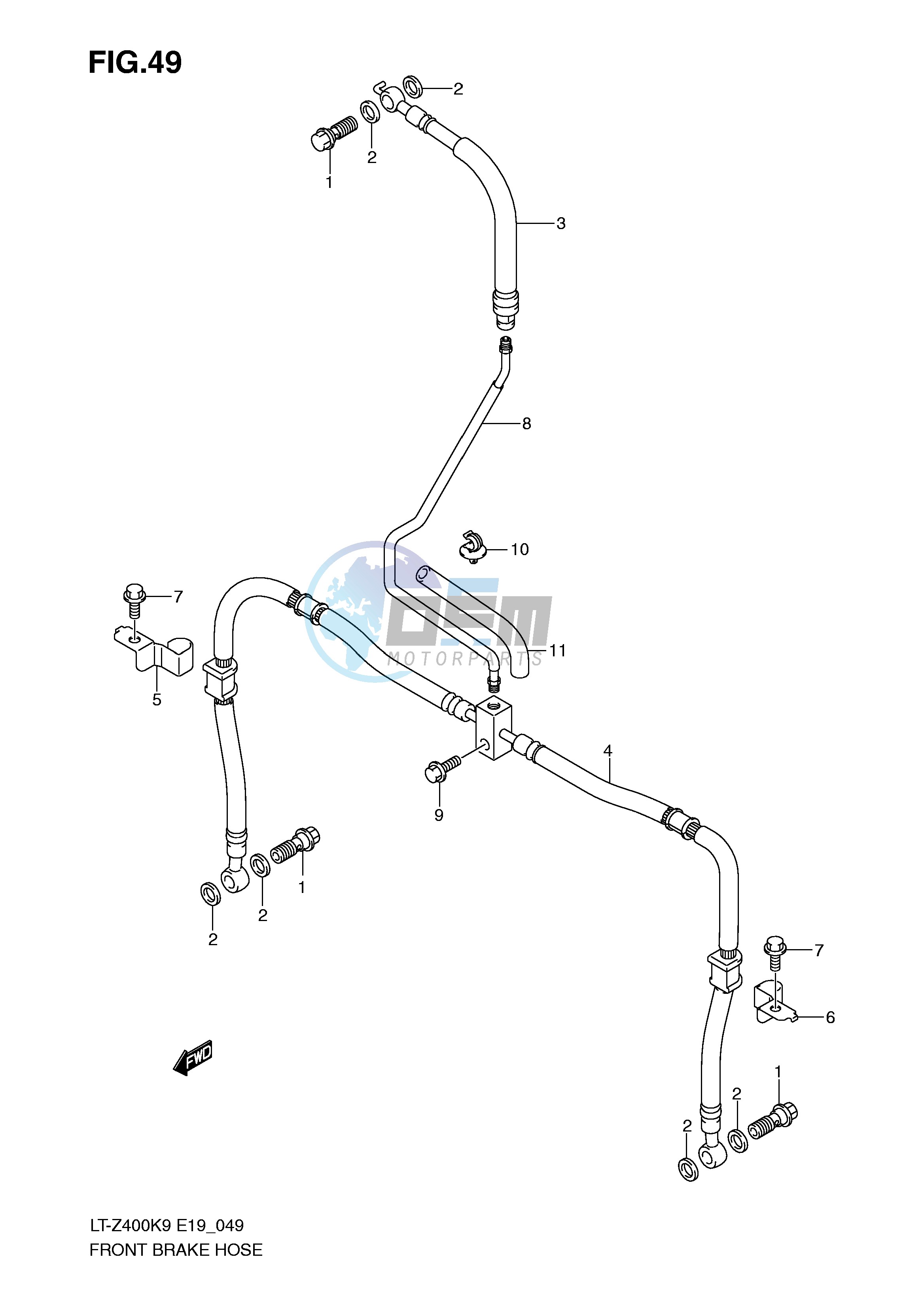 FRONT BRAKE HOSE