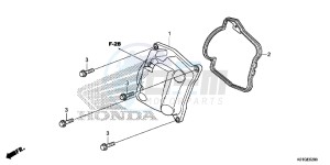 SH125DSG SH125 UK - (E) drawing CYLINDER HEAD COVER