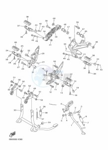 FJR1300D-AS FJR1300AS (B959) drawing STAND & FOOTREST