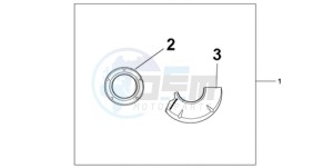 CBR1000RR9 UK - (E / MKH MME REP) drawing CARBON CRANKCASE COVER SET