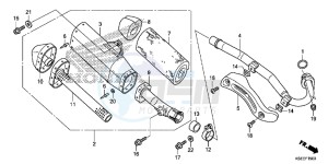 CRF150RD CRF150R Europe Direct - (ED) drawing EXHAUST MUFFLER