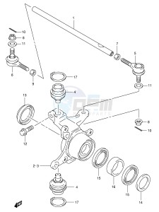 LT-A500F (P24) drawing STEERING KNUCKLE