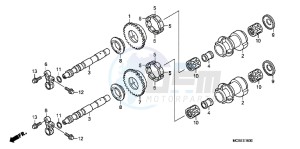 ST1300AC Pan Europoean -ST1300 CH drawing BALANCER SHAFT