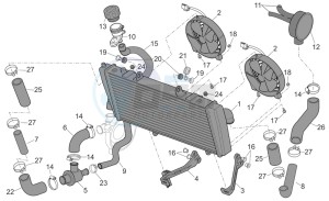 Tuono 1000 drawing Cooling system