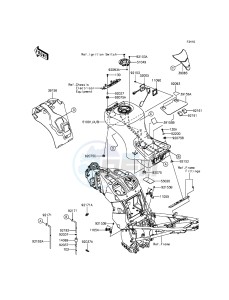 1400GTR ABS ZG1400EFF FR GB XX (EU ME A(FRICA) drawing Fuel Tank