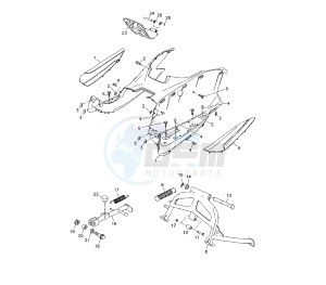 YP R X-MAX 125 drawing STAND AND FOOTREST