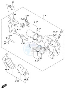 DL650 drawing FRONT CALIPER