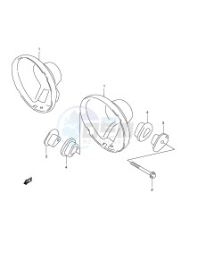 LT-F500F (E24) drawing HEADLAMP HOUSING