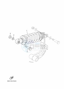 XSR900 MTM850 (BAEE) drawing REAR SUSPENSION