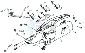 JET 4 50cc 45KMH drawing EXHAUST