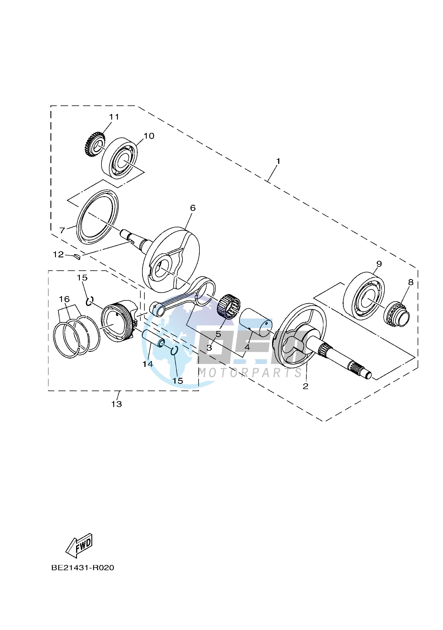 CRANKSHAFT & PISTON