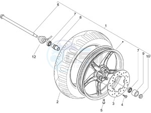 Liberty 50 4T PTT (B-NL) drawing Front wheel