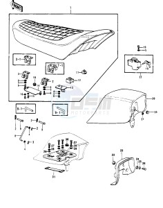 KH 250 A S(A5-S) drawing SEAT_SEAT COVER -- S1-B_C,KH250-A5- -